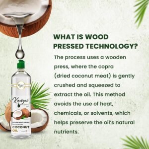 கவிகை தேங்காய் மரச்செக்கு எண்ணெய் ( Coconut oil 1 litre)