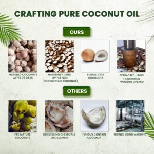 கவிகை தேங்காய் மரச்செக்கு எண்ணெய் ( Coconut oil 1 litre)