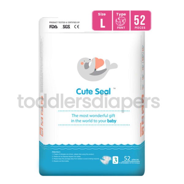 Cute Seal Pant Type ( L ) – 52 pcs (9 to 14 Kgs)