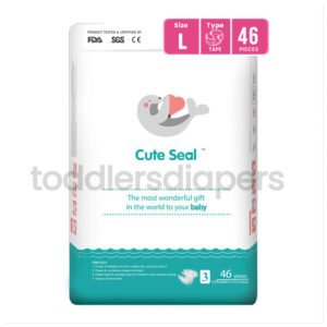 Cute Seal Velcro/Tape Type ( L ) – 46 pcs (9 to 14 Kgs)