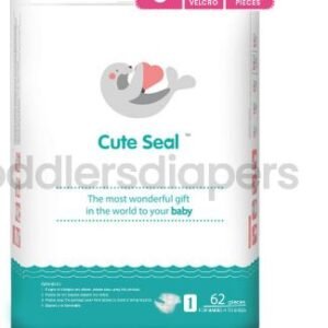 Cute Seal Velcro/Tape Type Diapers (Small )- 62 Pcs (4 to 8kg)