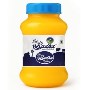 Sri Radha Ghee | Traditional Method | Pure & Natural | Rich Aroma & Flavor | Perfect for Cooking, Pooja & Healthy Sweets | Chemical-Free | Premium Ghee for Babies & Daily Essentials- 500 ml